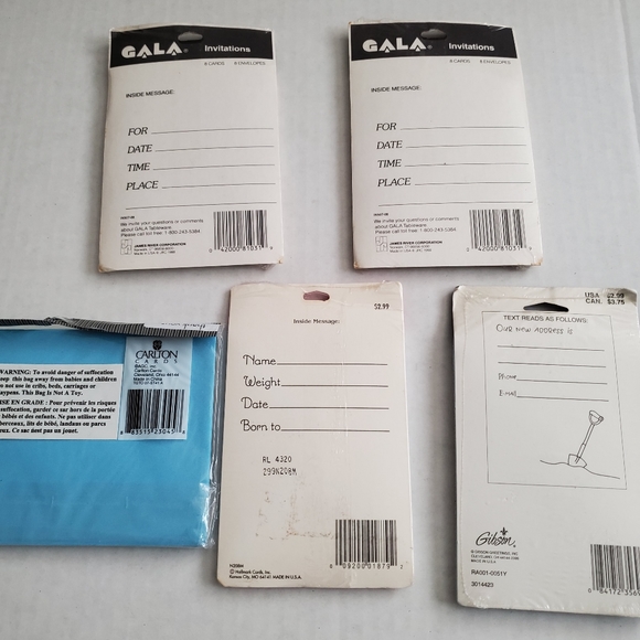 17 Packs of Invitation/Thank You Cards - Picture 10 of 10